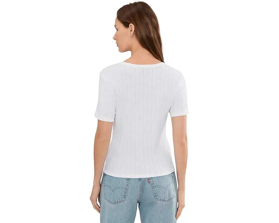 Футболка Michael Stars Cecile с круглым вырезом и коротким рукавом