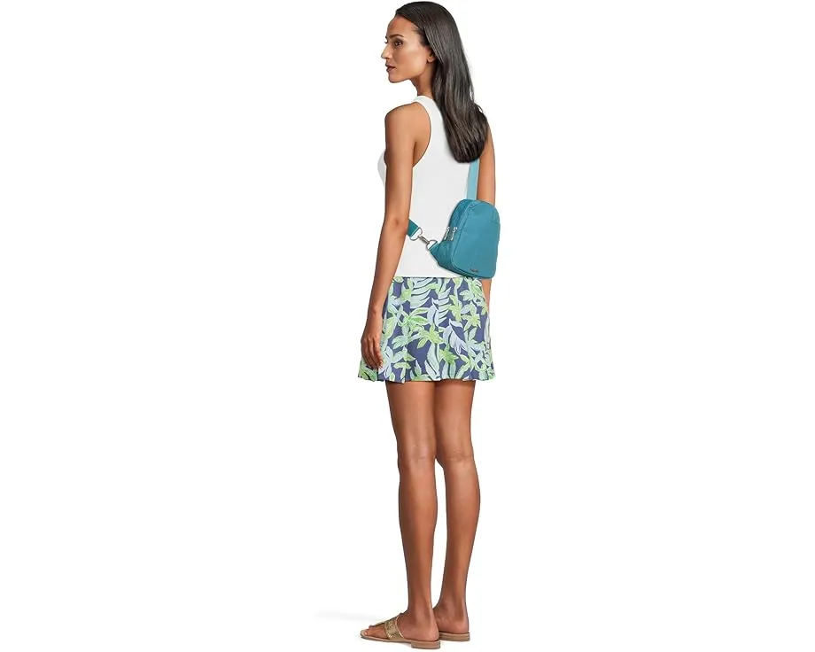 Мини-слинг Baggallini Double Zip с защитой RFID и регулируемым ремнем