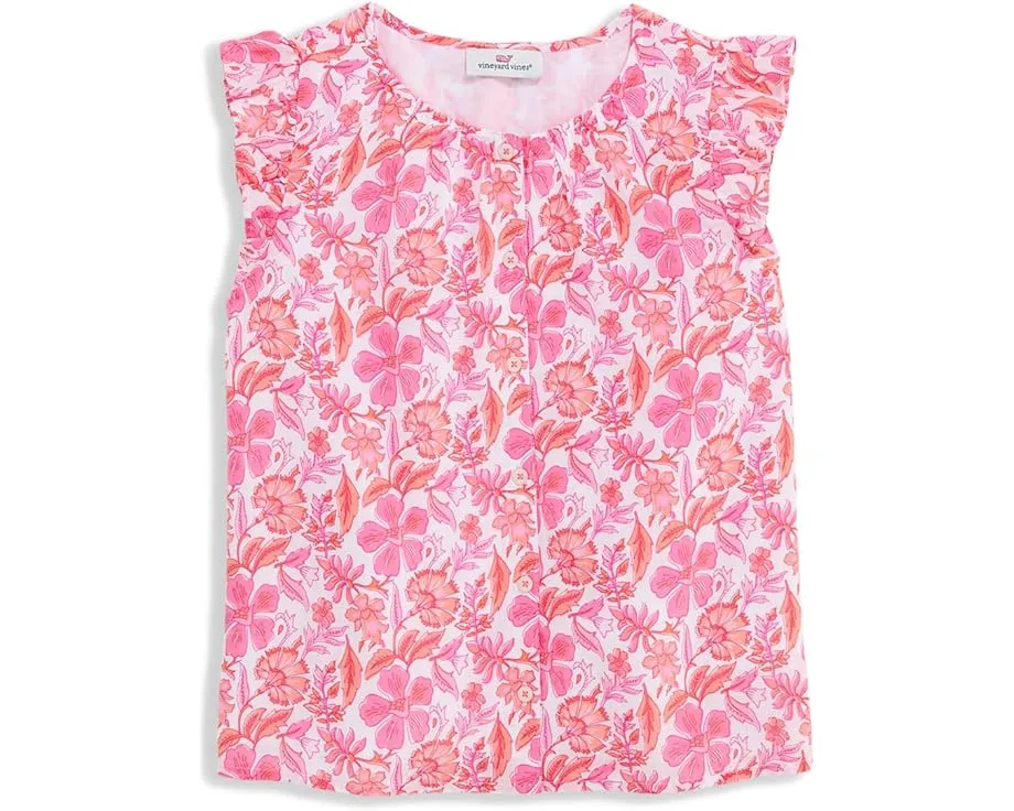 Детский топ Vineyard Vines Kids Evie с цветочным принтом