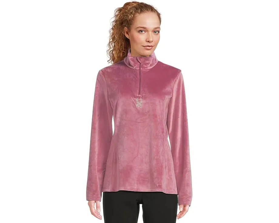 Кофта Spyder Shimmer Bug с молнией половинной длины и стрейч велюром