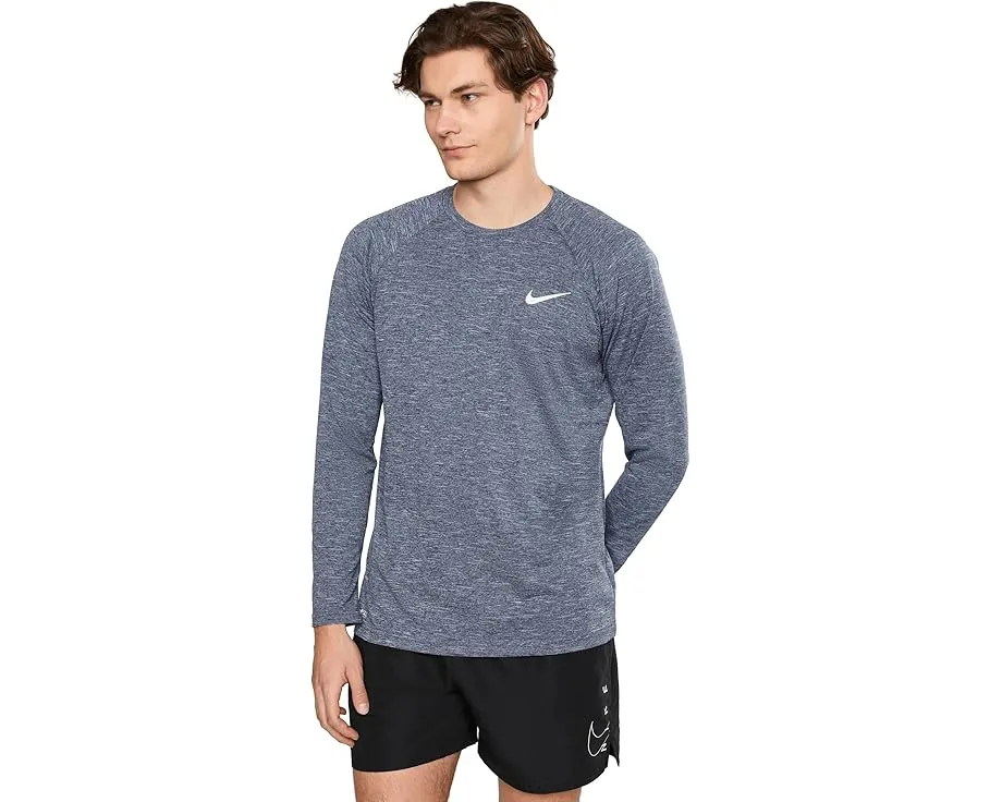 Футболка Nike для плавания Heather с длинным рукавом и технологией Dri-FIT