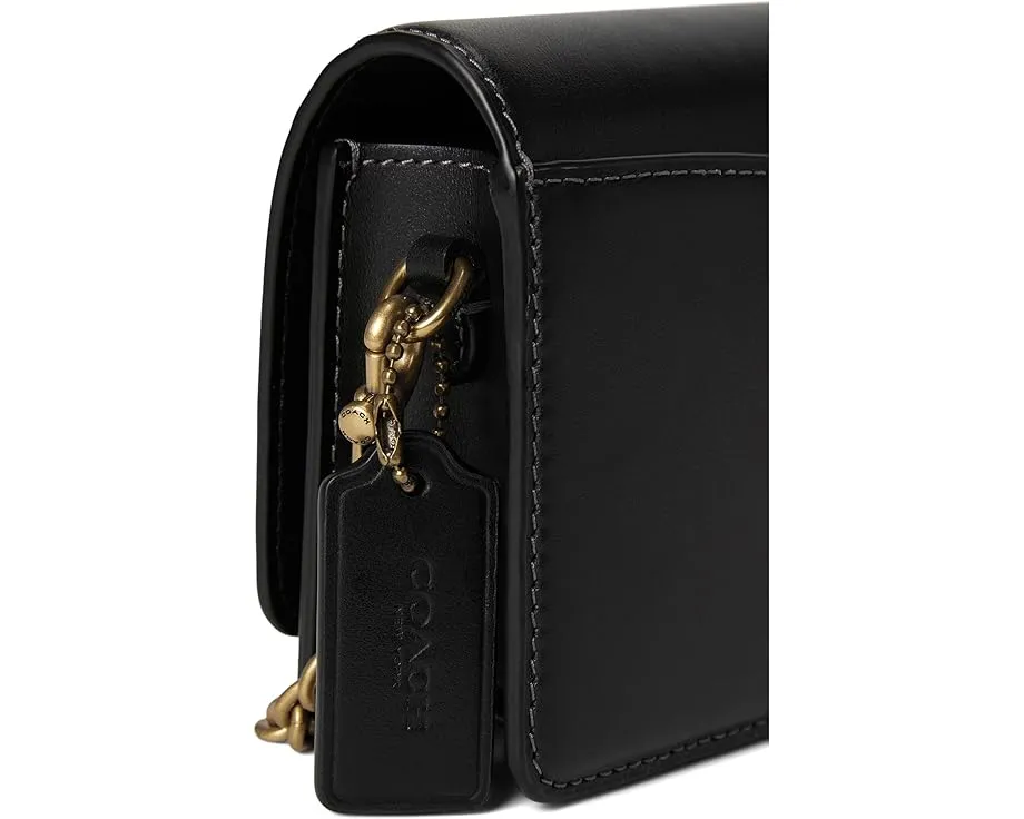 Длинный кошелек COACH Evie с цепочкой из телячьей кожи