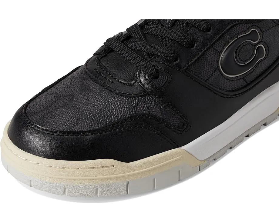 Кроссовки COACH Soho With Signature Canvas с верхом из кожи и фирменного материала