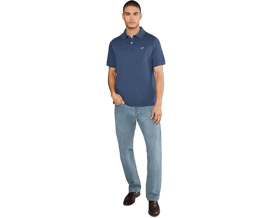 Polo Edgartown Pique от Vineyard Vines с вышитым логотипом Whale и эластичной тканью