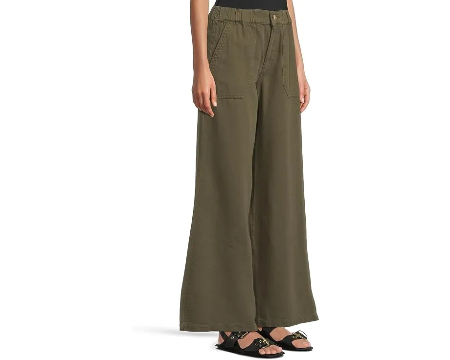 Брюки Paige Rumi в винтажном темно-зеленом с эластичной талией