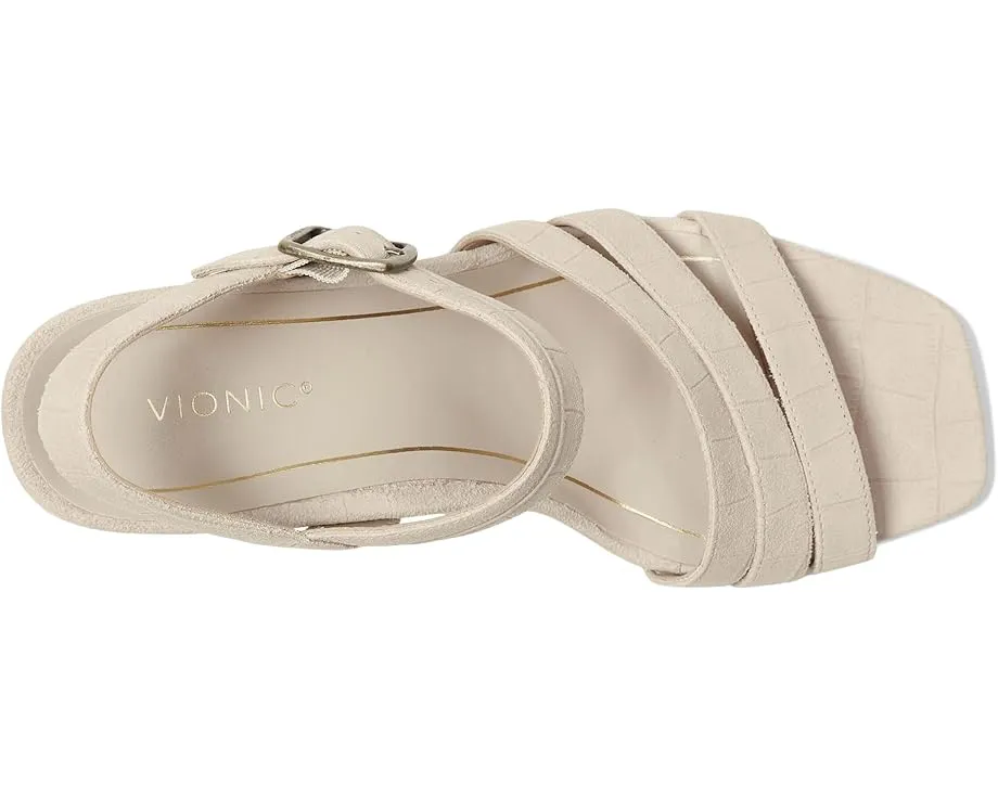 Сандалии VIONIC Nora на устойчивом каблуке с регулируемым ремешком