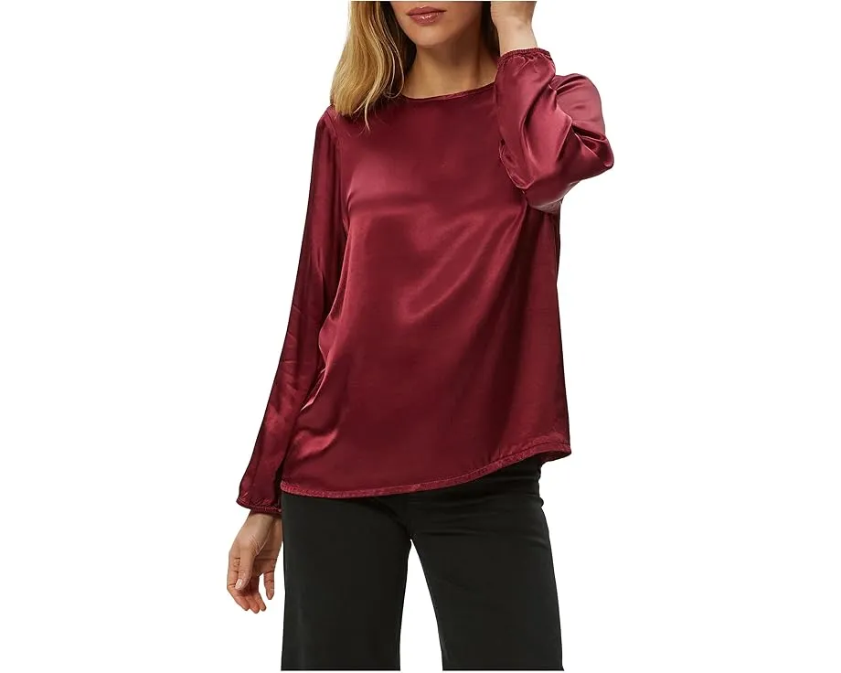 Блузка Michael Stars Lali с длинным рукавом и круглым вырезом