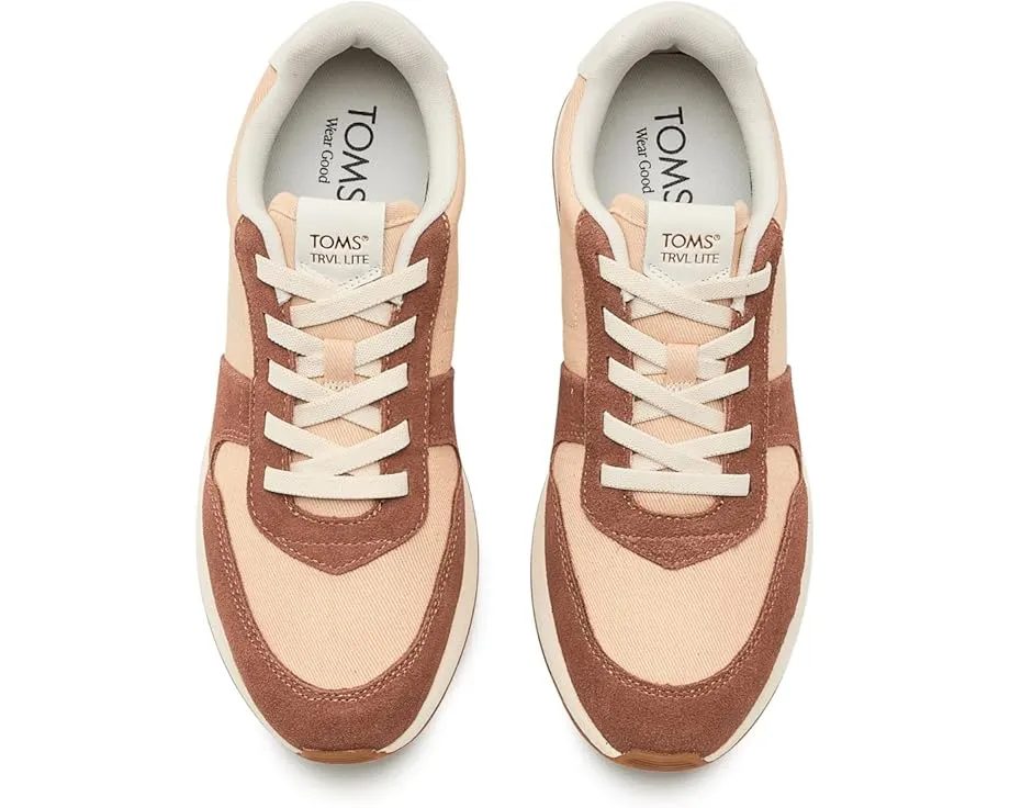 Кроссовки TOMS TRVL LITE Retro из замши с эластичным мысом и съемной стелькой
