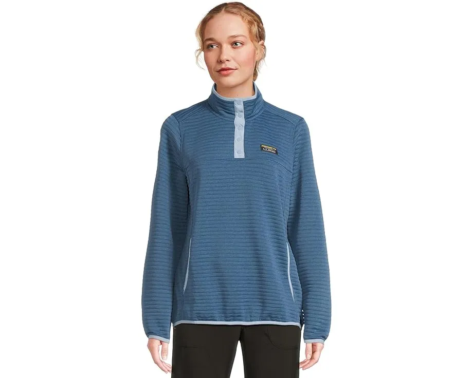 Свитшот L.L.Bean Airlight Knit с застежкой на кнопки и карманом кенгуру