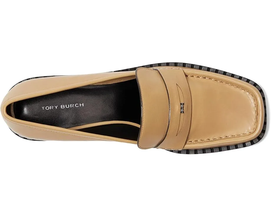 Лоферы Tory Burch с квадратным носком на каблуке 25 мм