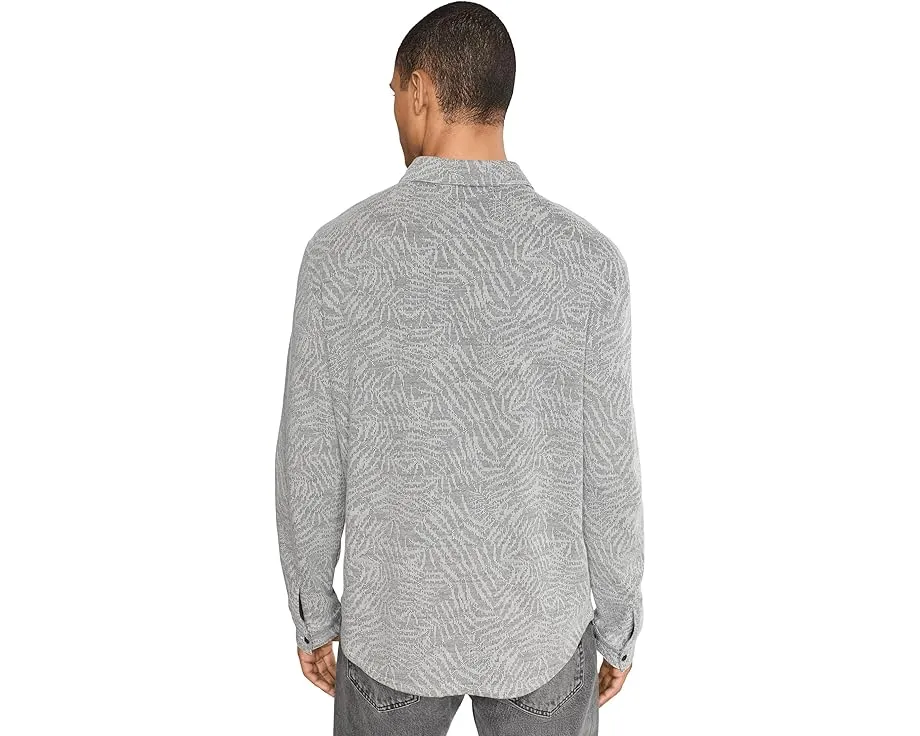 Рубашка John Varvatos Paladino с отложным воротником и длинными рукавами