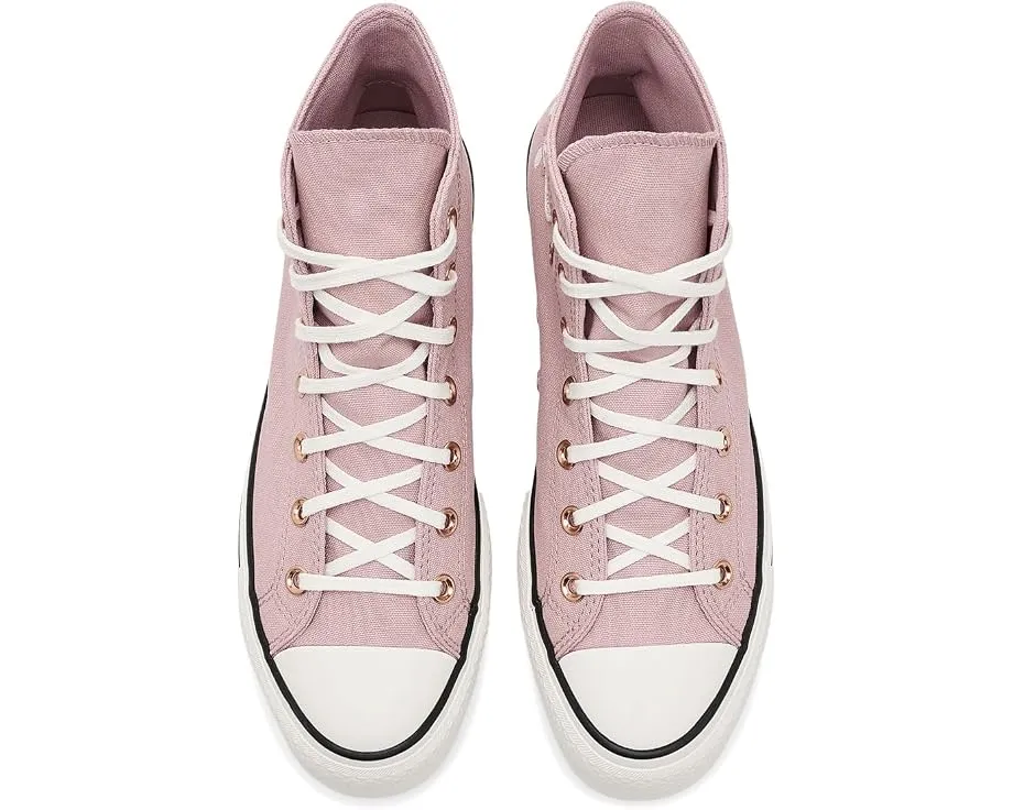 Кеды Converse Chuck Taylor All Star Lift Platform с пайетками и цветами
