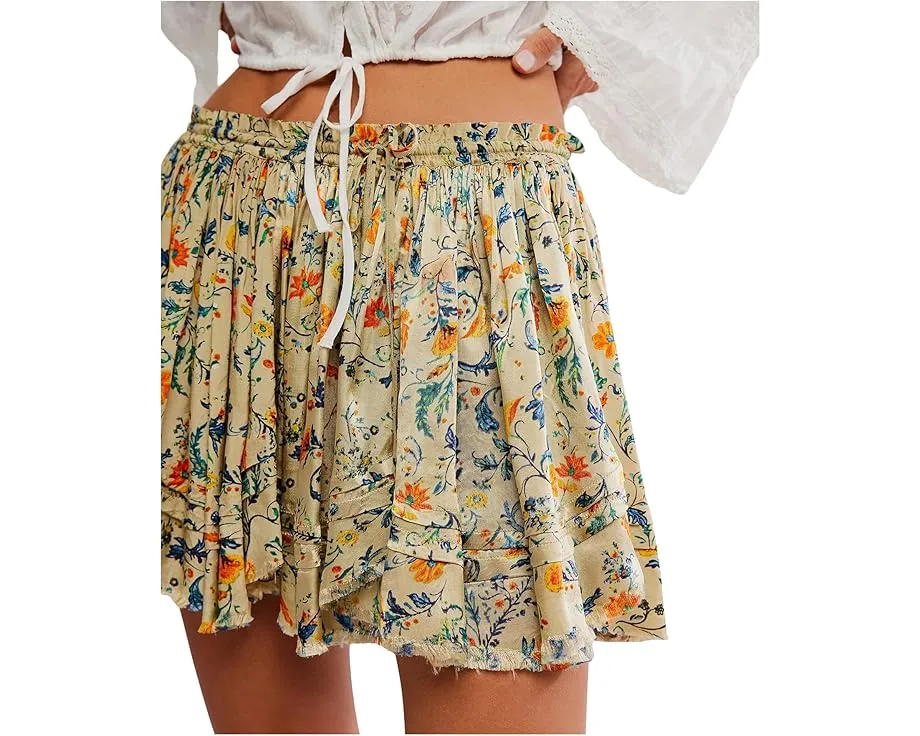 Юбка мини Free People One Third с цветочным принтом и ярусами