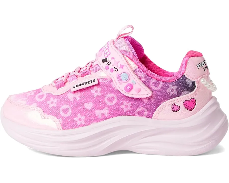 Детские кроссовки SKECHERS KIDS Power Jams 2.0 с подсветкой и сердечками