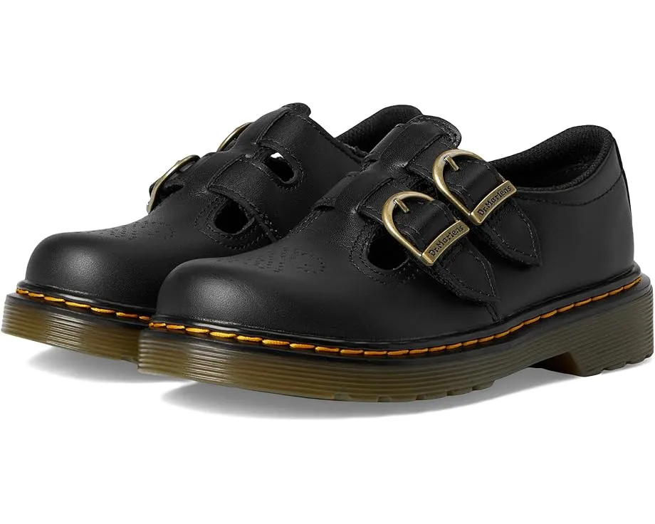 Туфли Mary Jane Dr. Martens 8065 J для детей с перфорацией и пряжками
