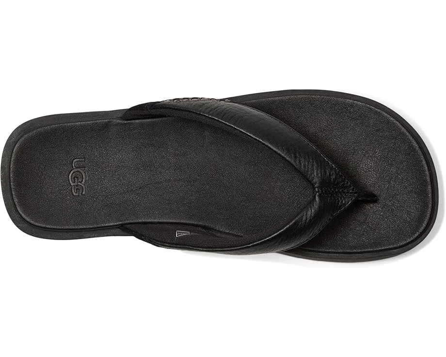 Сланцы UGG Seaside II Flip с ремешками из натуральной кожи и стелькой ЭВА