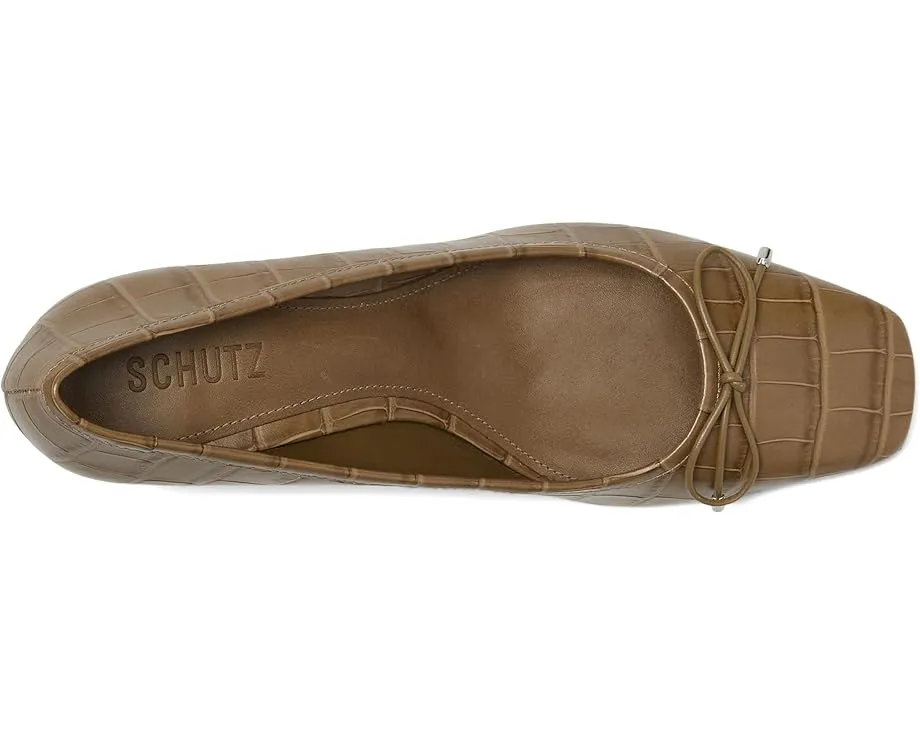 Туфли Schutz Arissa на устойчивом каблуке с квадратным носком и бантом