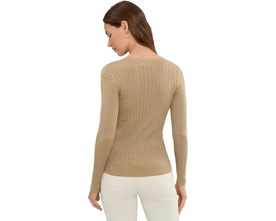 Свитер Lauren Ralph Lauren Petite с мелким жаккардовым узором и круглой горловиной