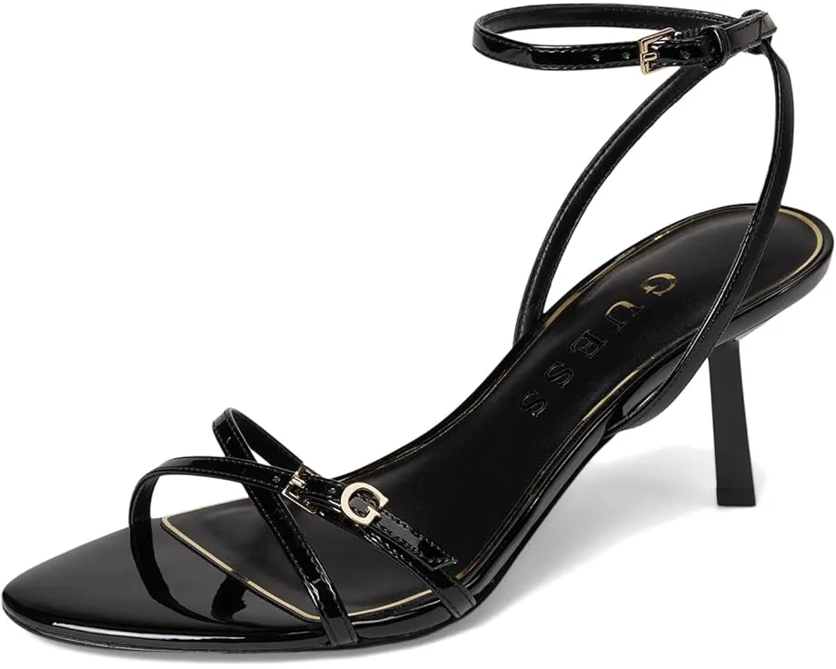 Босоножки GUESS Connee на тонком каблуке с кожаным верхом и стелькой