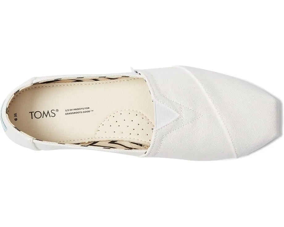 Классические альпаргаты TOMS с текстильным верхом и резиновой подошвой