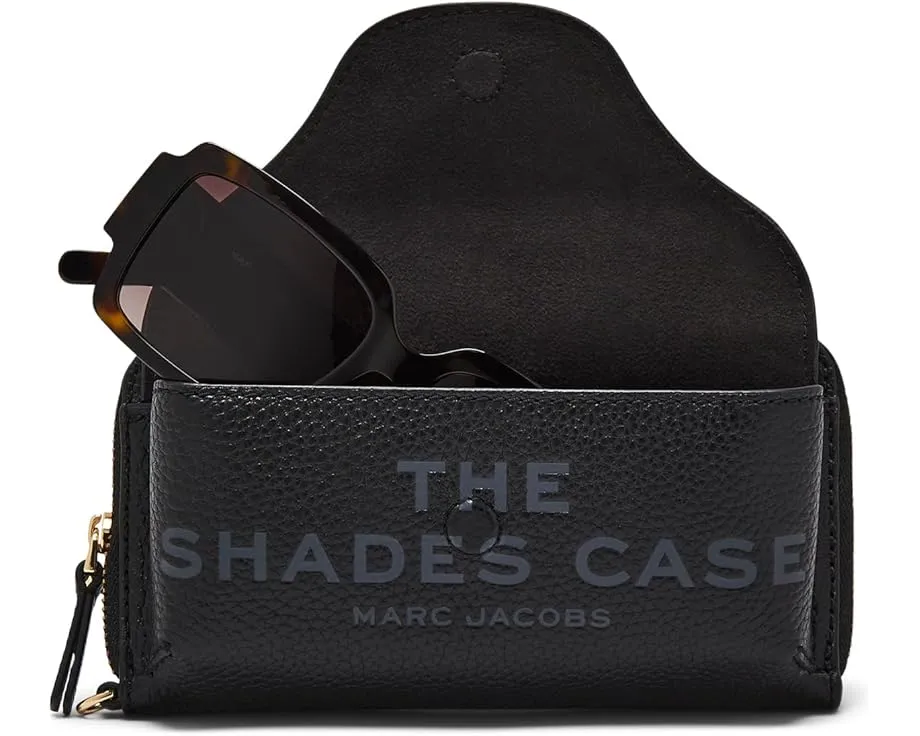 Кожаный чехол для очков Marc Jacobs с двумя отделениями и шестью карманами
