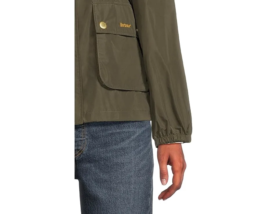 Куртка Barbour Mae дождевик с капюшоном и подкладкой в клетку