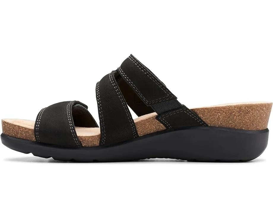 Босоножки Clarks Calenne Maye на микроклине с застежкой велькро