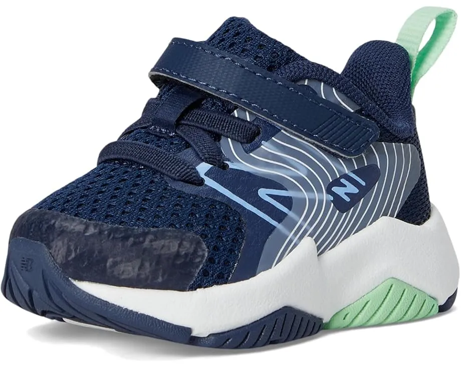 Детские кроссовки New Balance Rave Run v2 с эластичными шнурками и верхней липучкой для малышей