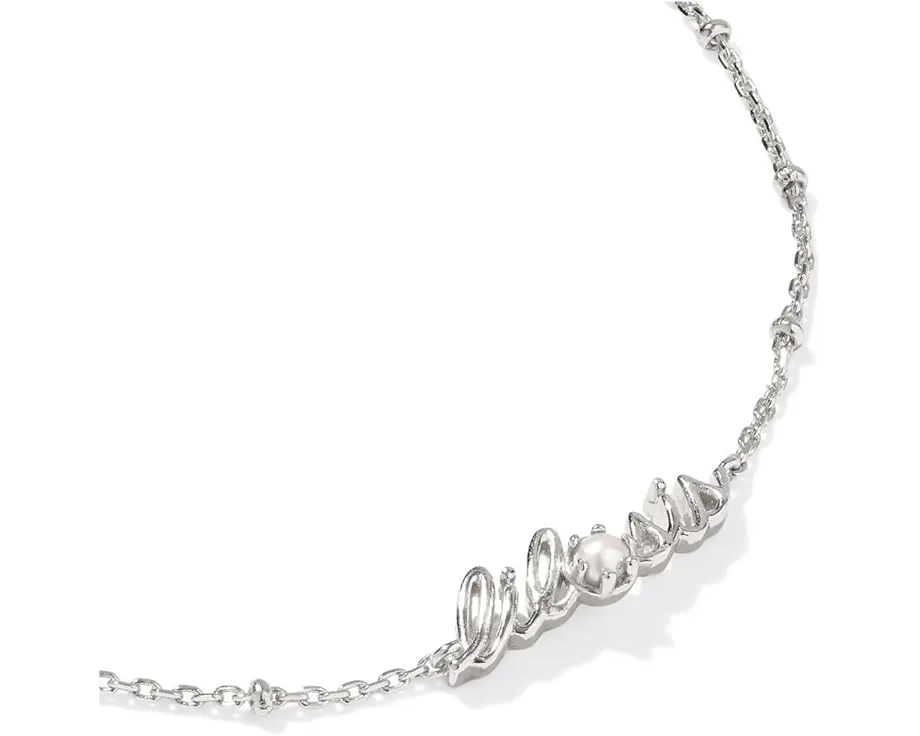 Браслет Kendra Scott Lil Sis Delicate Chain с жемчужным акцентом