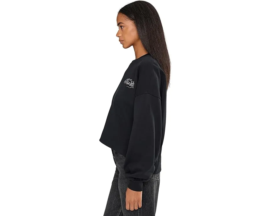 Свитшот AllSaints Reel Lila с принтом и винтажным стилем