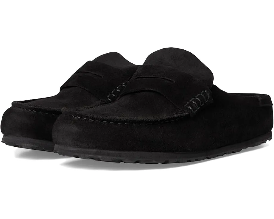 Клоги Birkenstock Naples из замши с пробковой стелькой
