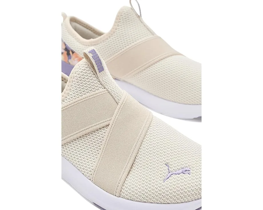 Кроссовки Puma Softride Harli Slip-on Floral с цветочным принтом