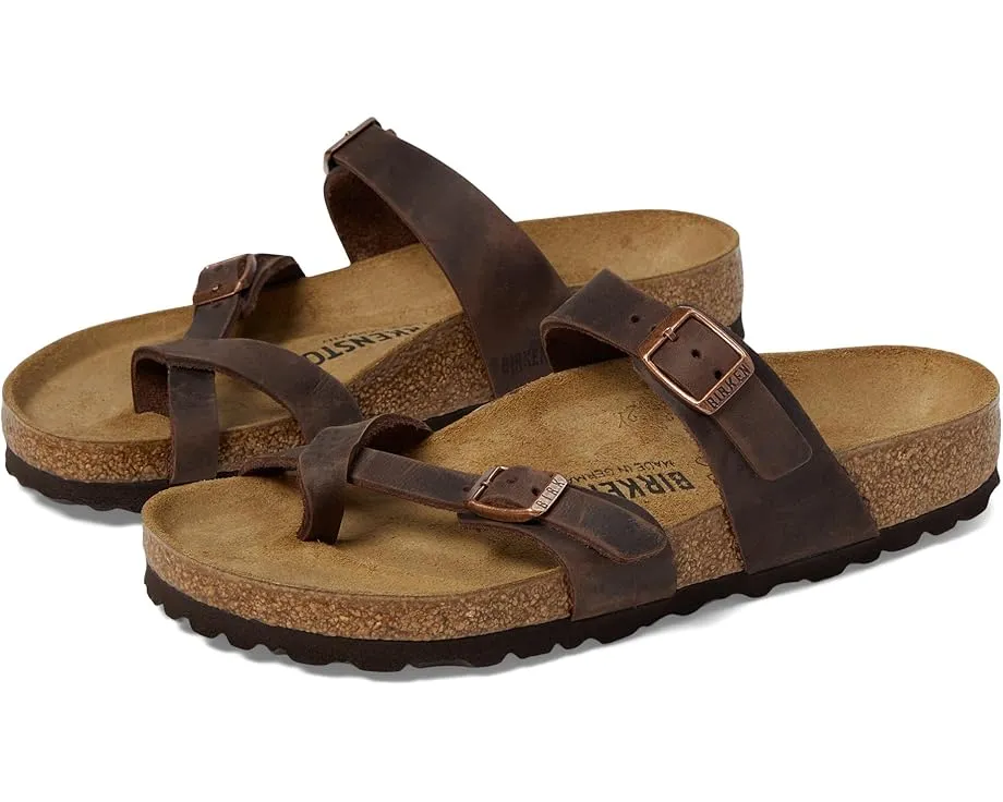 Сандалии Birkenstock Mayari Oiled Leather с анатомической стелькой из пробки