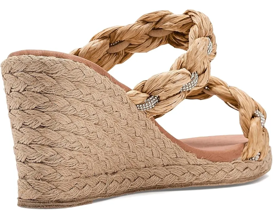 Босоножки Andre Assous Nolita Raffia на платформе из рафии с клиновидным каблуком