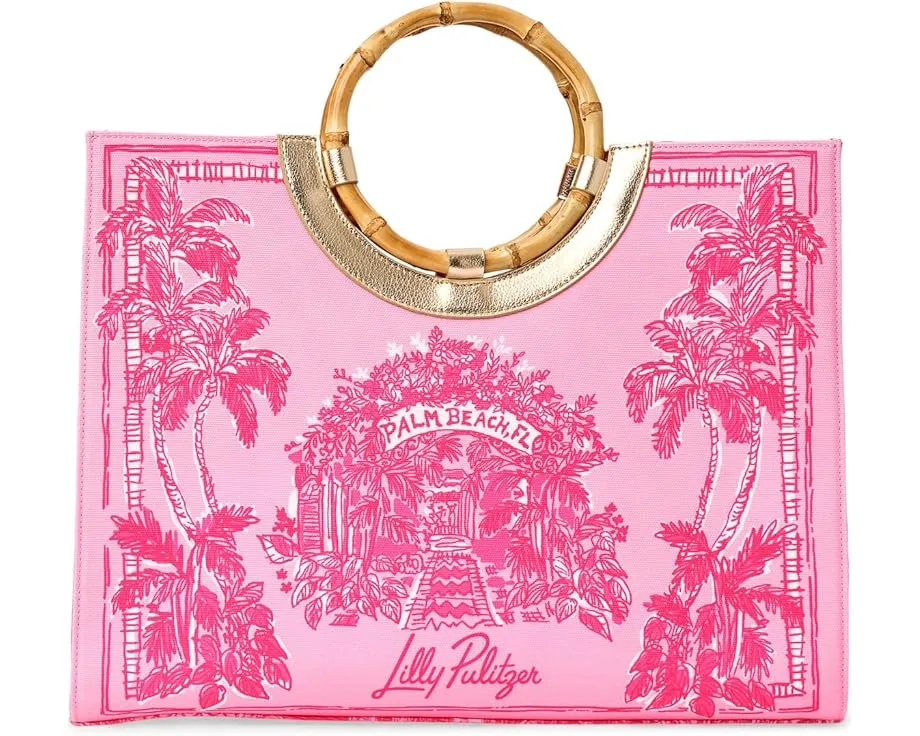 Сумка тоут Lilly Pulitzer Oasis из холста с принтом