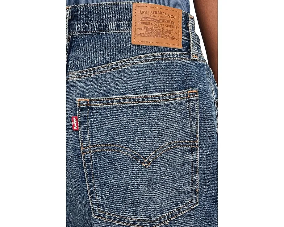 Шорты Levi's Premium Baggy Dad Jort из денима с прямым кроем