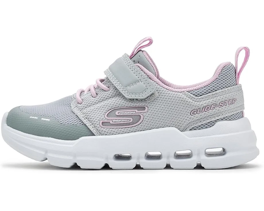 Кроссовки SKECHERS KIDS Glide-Step Flow с эластичными шнурками и сетчатым верхом