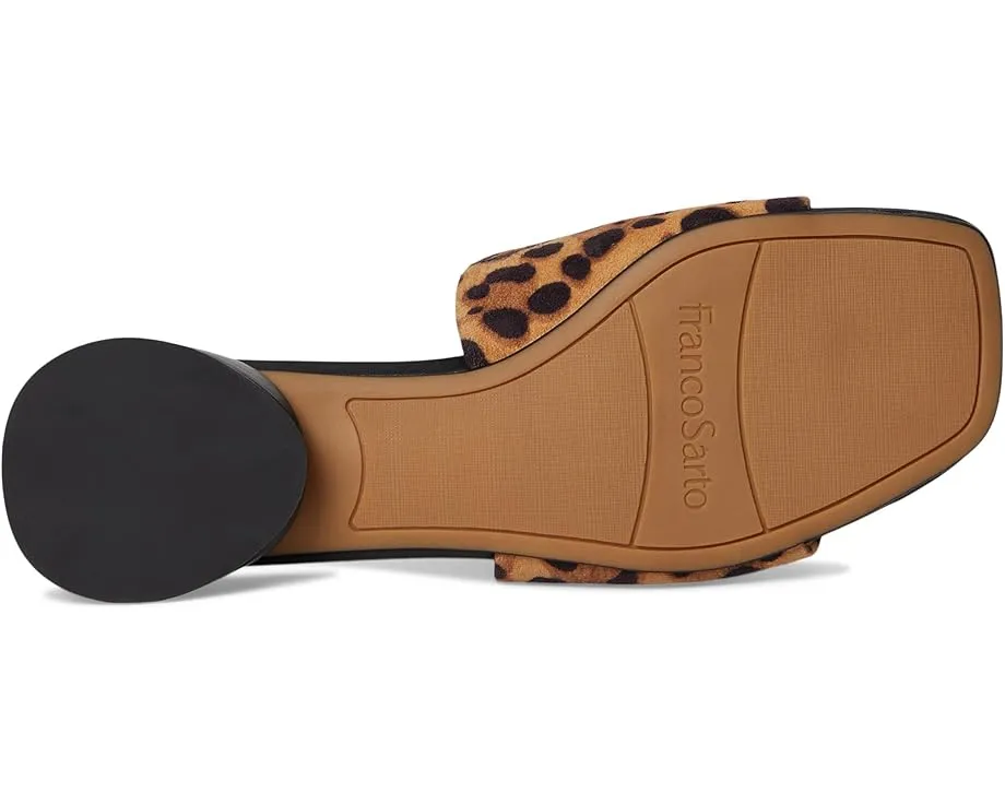 Босоножки Franco Sarto Loran на квадратном каблуке с принтом под животное