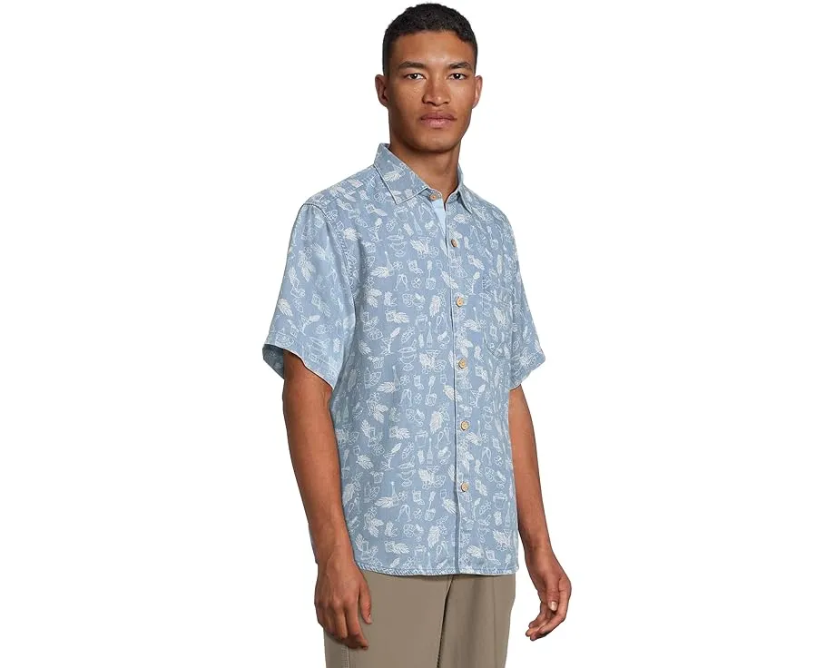 Рубашка Tommy Bahama Cheers & Chillers с короткими рукавами из шамбри