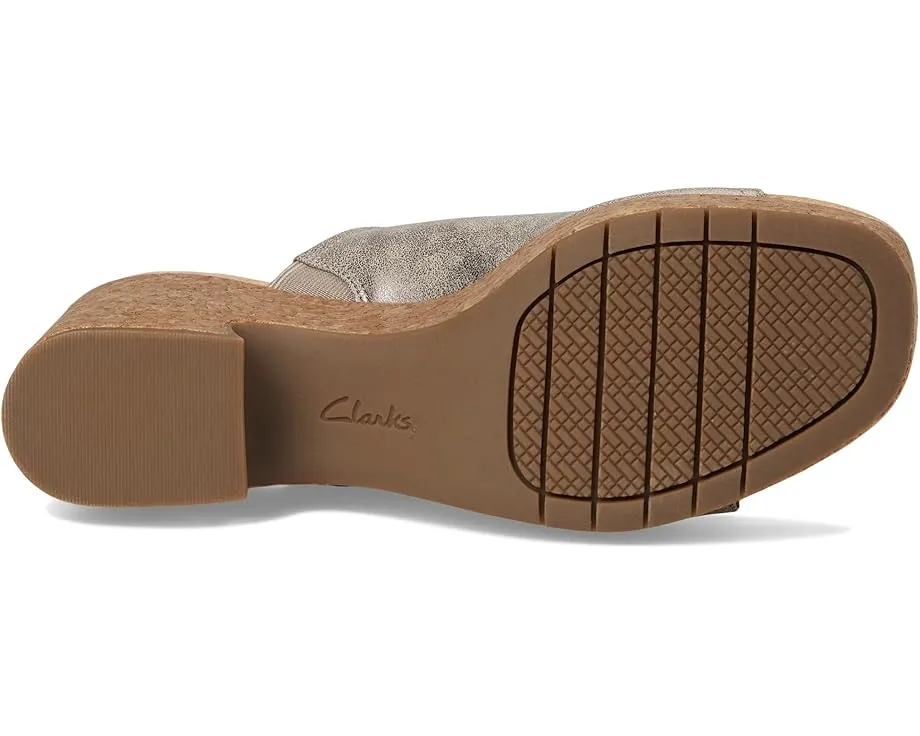 Сандалии Clarks Nerisa Vine на пробковом каблуке с мягкой стелькой