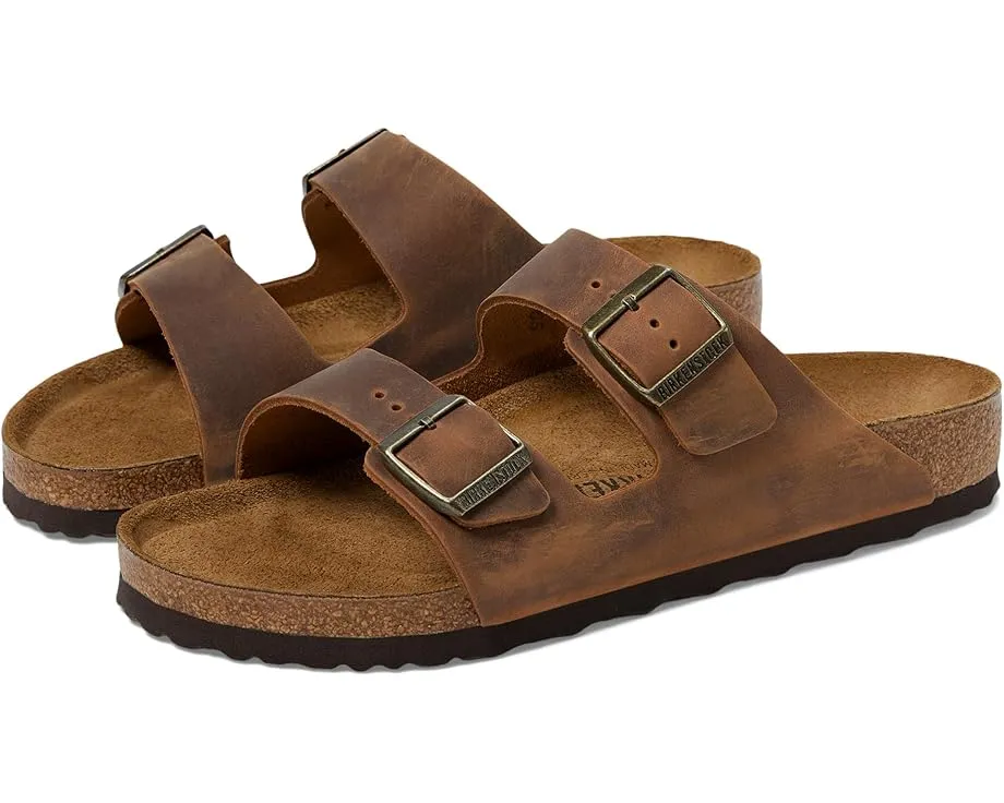 Сандалии Birkenstock Arizona из промасленной кожи с пробковой стелькой