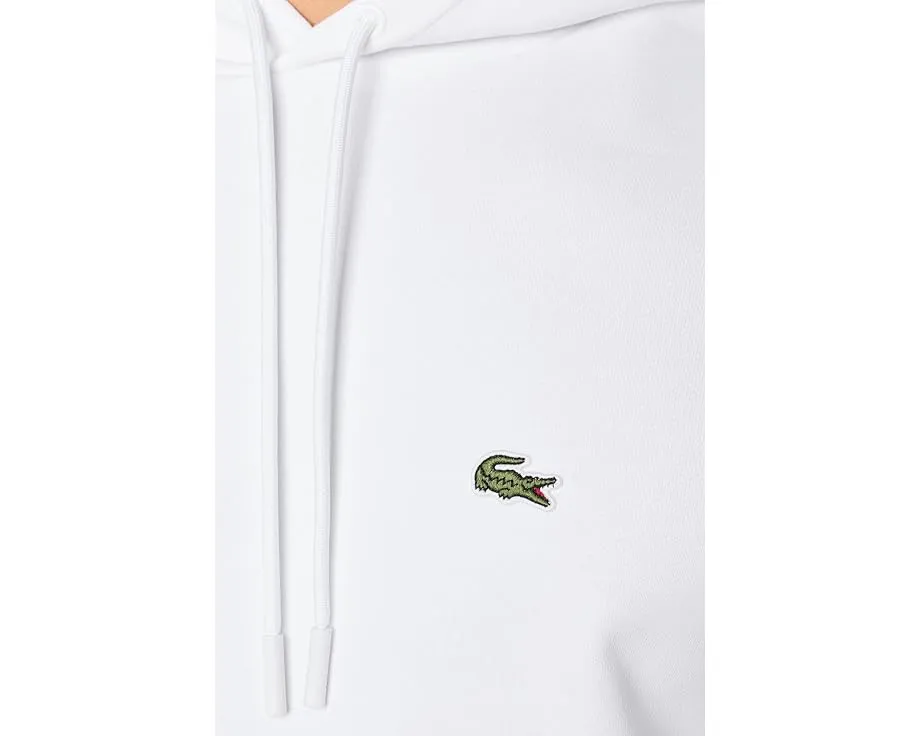 Худи Lacoste из флиса с капюшоном и карманом кенгуру из органического хлопка