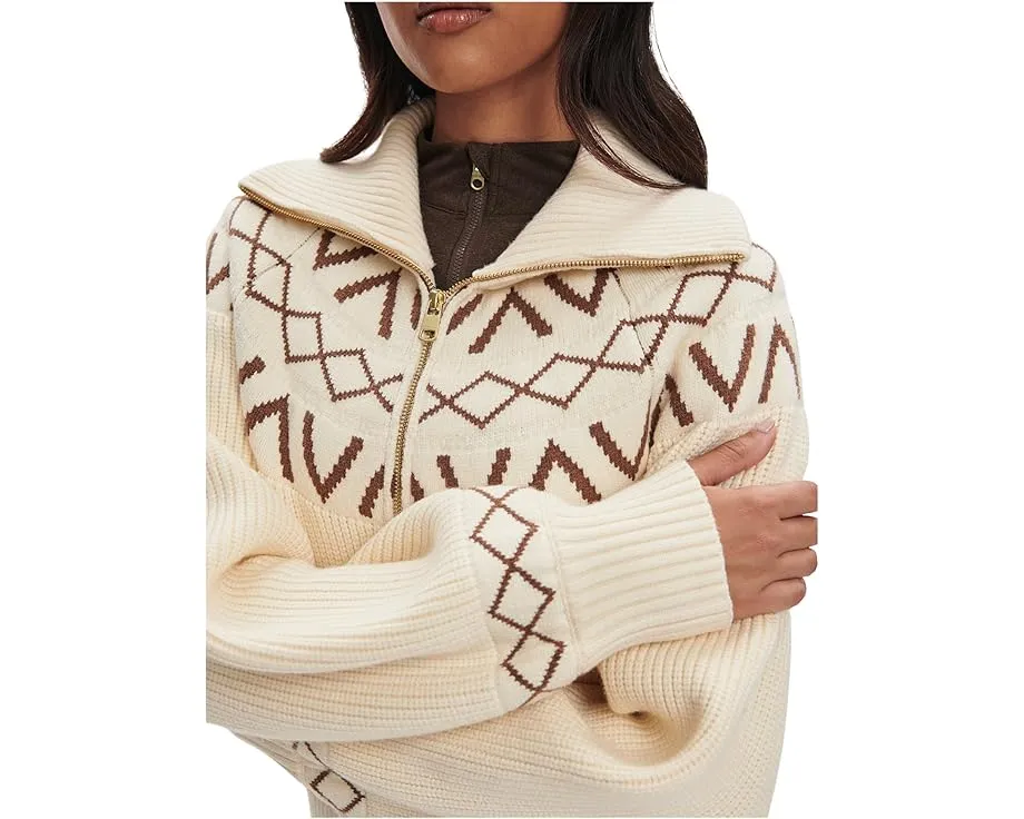 Varley свитер Sigrid Fairisle 1/2 Zip Knit