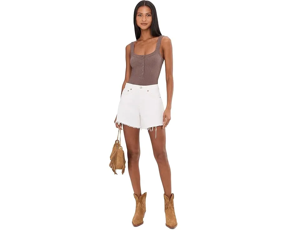 Топ Free People Clean Slate Henley без рукавов с планкой на пуговицах