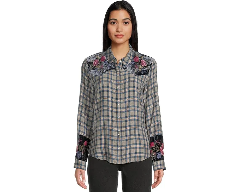 Рубашка в стиле вестерн с пышными рукавами Johnny Was