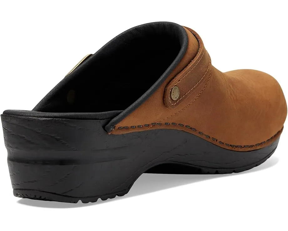 Клоги Sanita Morse из промасленной кожи с анатомической стелькой