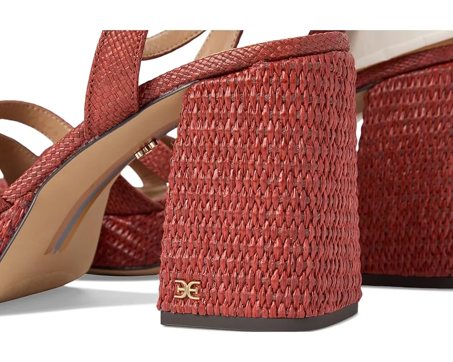 Сандалии Sam Edelman Reese на платформе с плетеным верхом и квадратным каблуком