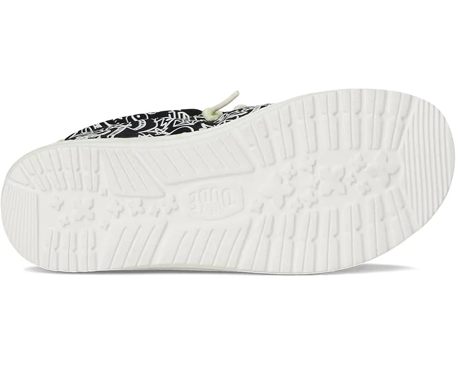 Hey Dude Kids Wally Space Glow детские кроссовки с дышащим текстильным верхом