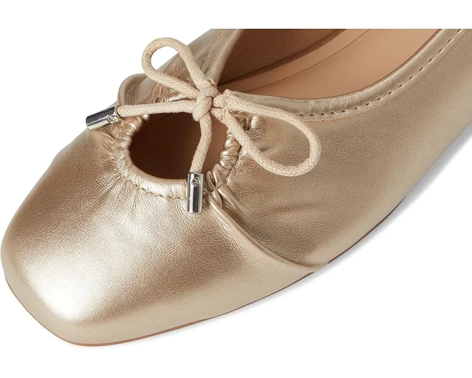 Балетки Callee с квадратным носком и бантом из искусственной кожи