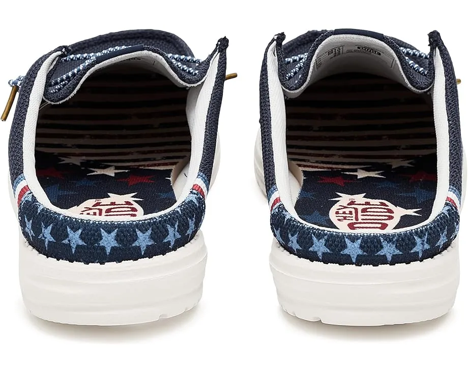 Слипоны Wally Slip Americana от Hey Dude с технологией Flex & Fold